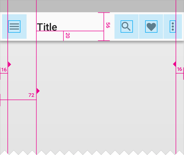 LTR screen in Material Design